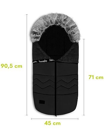 Sacco a pelo per passeggino LIONELO Frode - Universale - Pelliccia rimovibile - Impermeabile