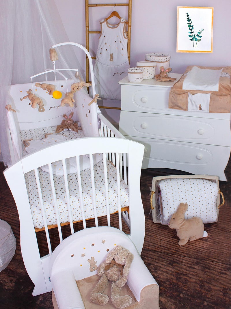 Sacco a pelo regolabile con maniche "ETOILE" di LES CHATOUNETS Bianco Marrone - Kiabi
