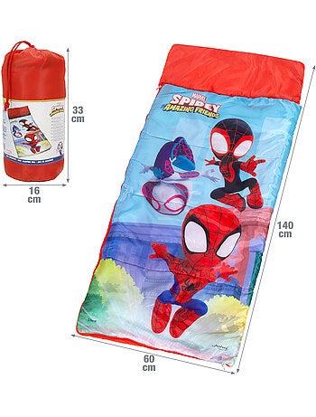 Sacco a pelo spidey per bambini 140x60 cm