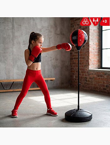 Sacco da boxe per bambini con guanti e gonfiatore cb sports