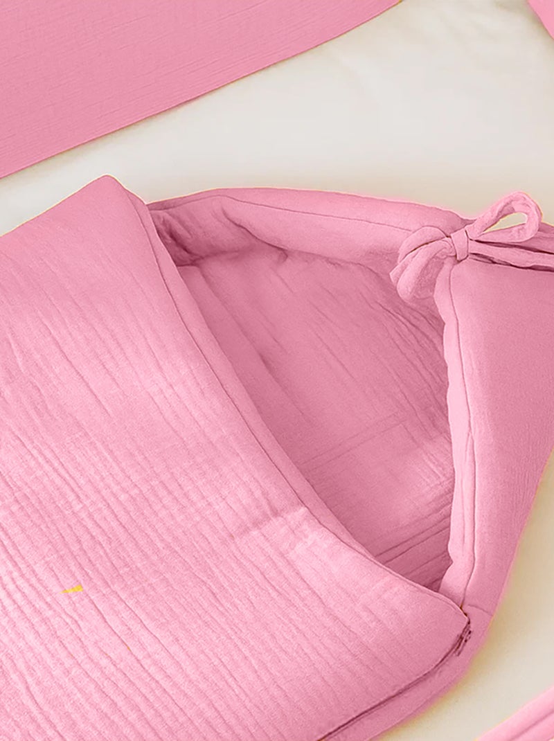 Sacco imbottito neonato in cotone biologico Rosa - Kiabi
