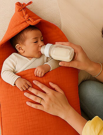 Sacco imbottito neonato in cotone biologico