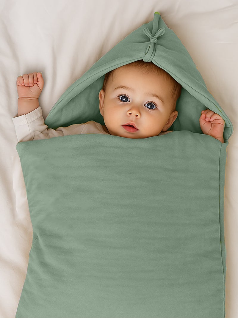 Sacco imbottito neonato in cotone biologico Verde - Kiabi