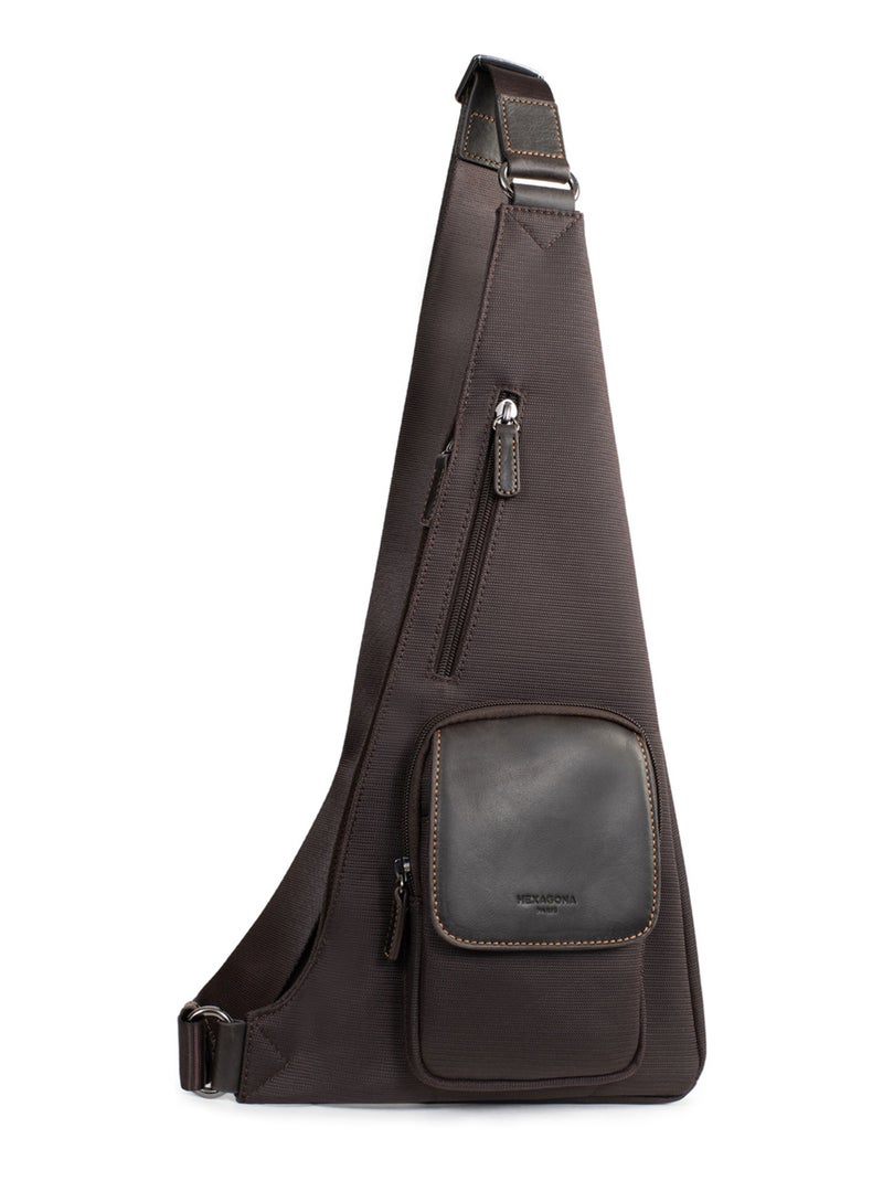 Sacco monobretelle travel hexagona Marrone - Kiabi