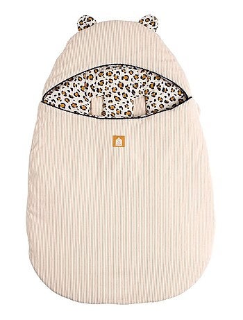 Sacco nanna bebé con 5 attacchi in velluto a coste e interno in garza di - SAUTHON