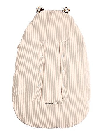 Sacco nanna bebé con 5 attacchi in velluto a coste e interno in garza di - SAUTHON