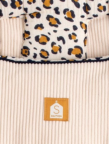 Sacco nanna bebé con 5 attacchi in velluto a coste e interno in garza di - SAUTHON