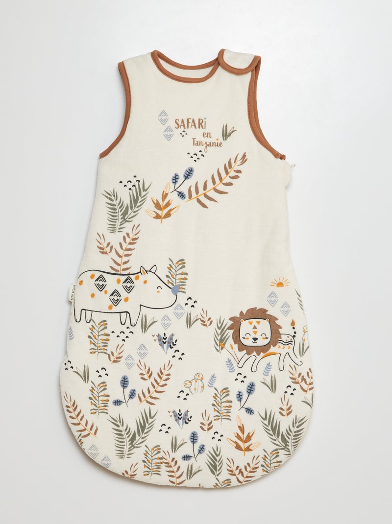 Sacco nanna caldo con stampa senza maniche - TOG 3 BEIGE - Kiabi