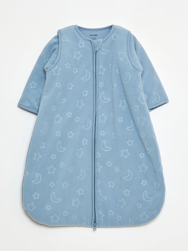 Sacco Nanna In Pile 2.0 Tog Con Maniche - 0-6 Mesi - Dinosauro Grigio Blu Navy