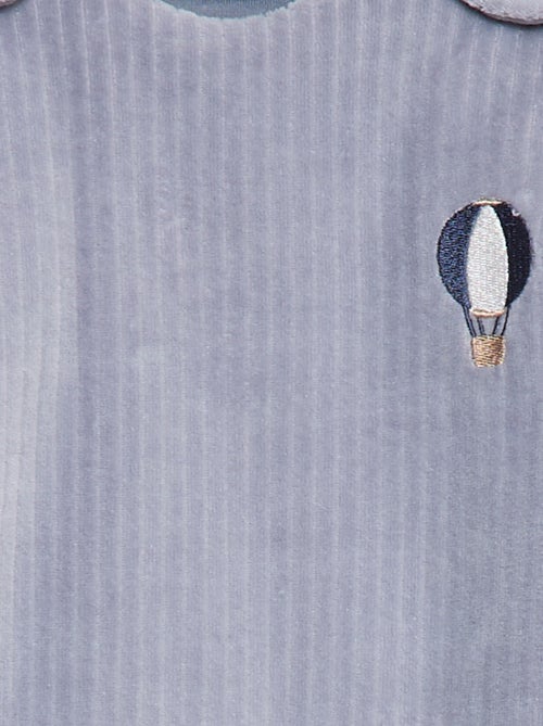 Sacco nanna caldo in velluto a coste con maniche staccabili - Kiabi