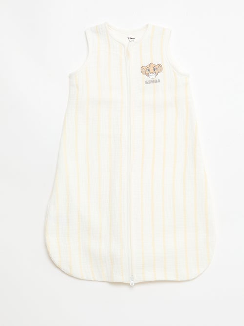 Sacco nanna con cerniera senza maniche \'Disney\' \'Simba\' in velluto - Kiabi