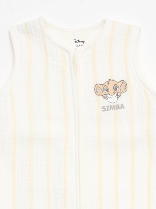 Sacco nanna con cerniera senza maniche \'Disney\' \'Simba\' in velluto - Kiabi