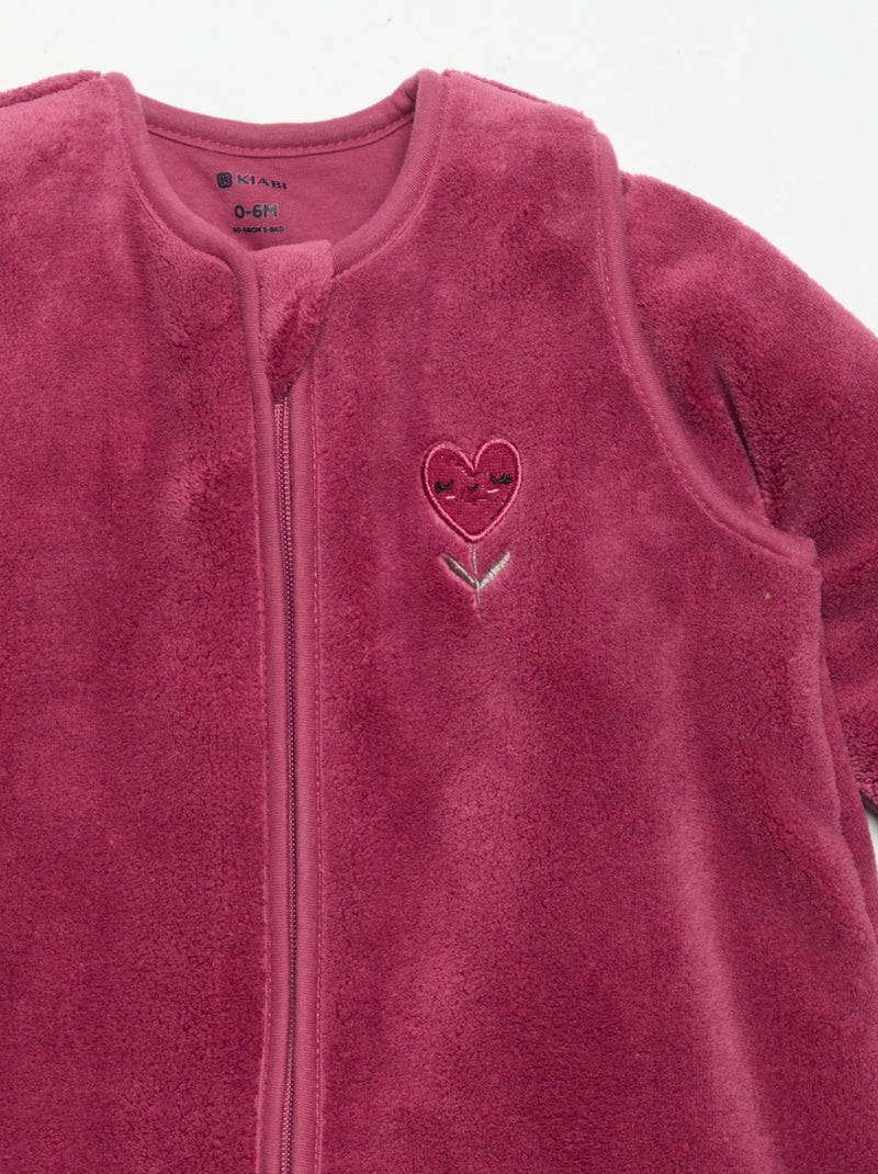 Sacco nanna con maniche rimovibili Rosa - Kiabi
