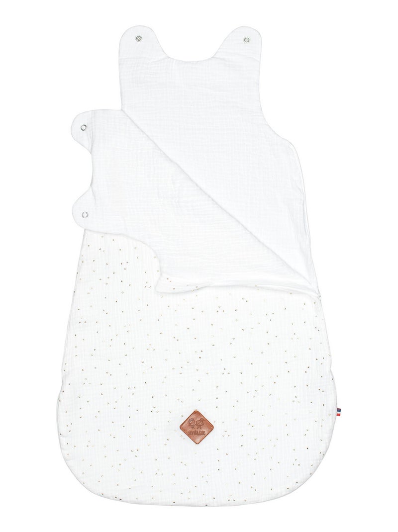 Sacco nanna estivo in garza di cotone - tog 0.5 | sevira kids | sevira kids Bianco dorato - Kiabi