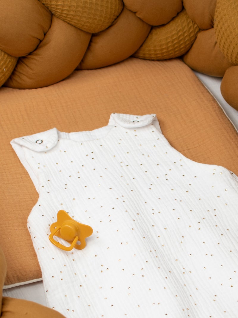 Sacco nanna estivo in garza di cotone - tog 0.5 | sevira kids | sevira kids Bianco dorato - Kiabi