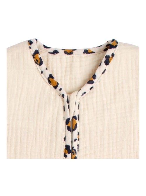 Sacco nanna estivo in garza di cotone con finiture leopardate per - SAUTHON - Kiabi