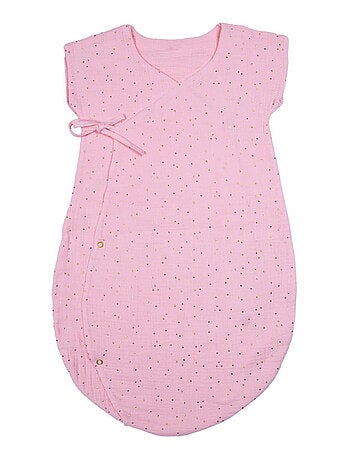 Sacco nanna estivo leggero in doppia garza di cotone tinta unita - BB&CO