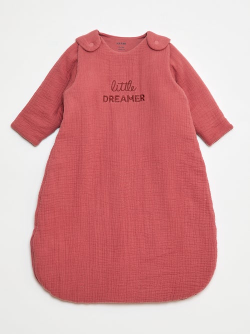 Sacco nanna in garza di cotone con maniche removibili TOG 2,5 - Kiabi