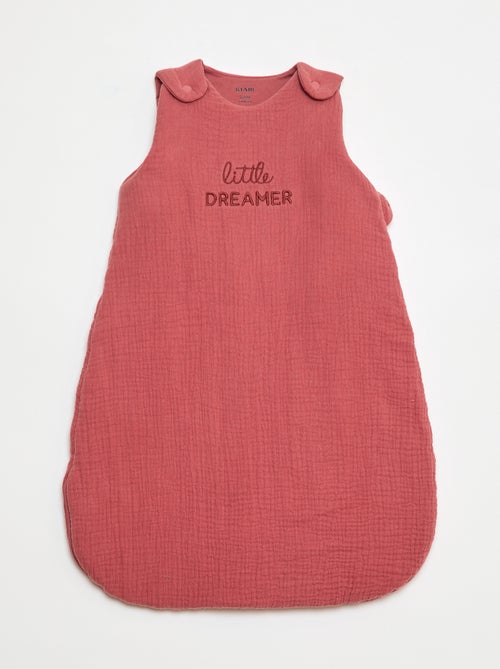 Sacco nanna in garza di cotone con maniche removibili TOG 2,5 - Kiabi