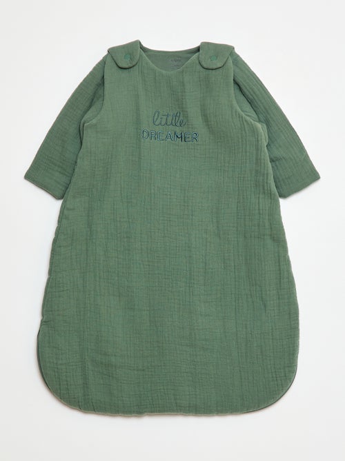 Sacco nanna in garza di cotone con maniche rimovibili TOG 2,5 - Kiabi