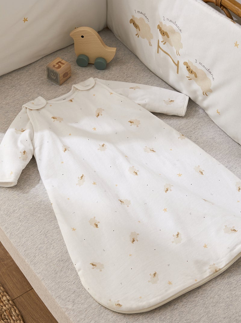 Sacco nanna in jersey con maniche staccabili Bianco - Kiabi