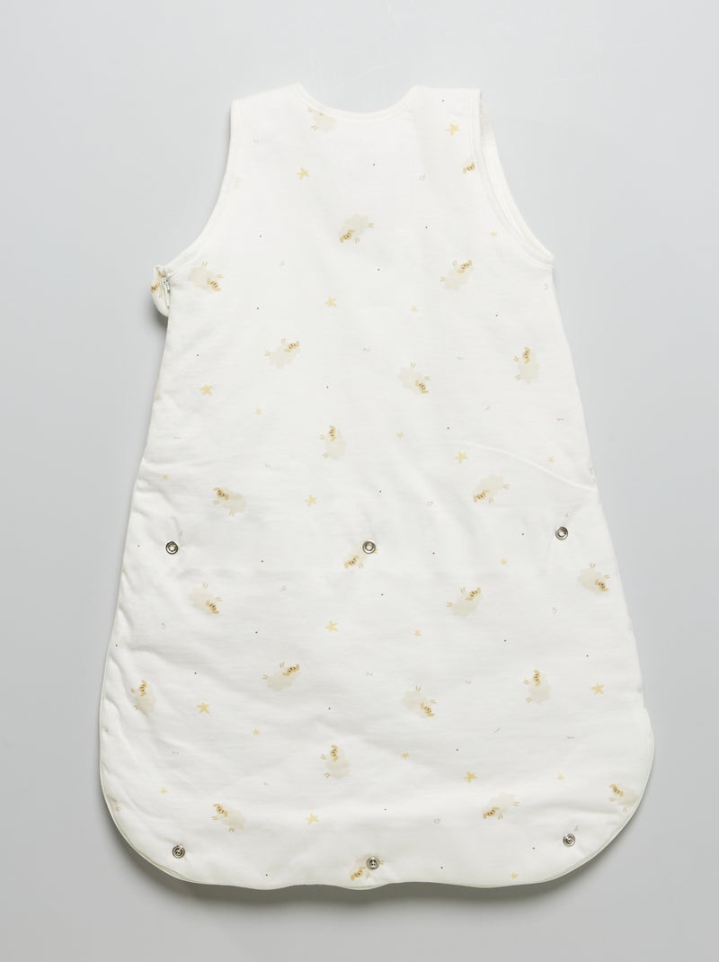 Sacco nanna in jersey con maniche staccabili Bianco - Kiabi