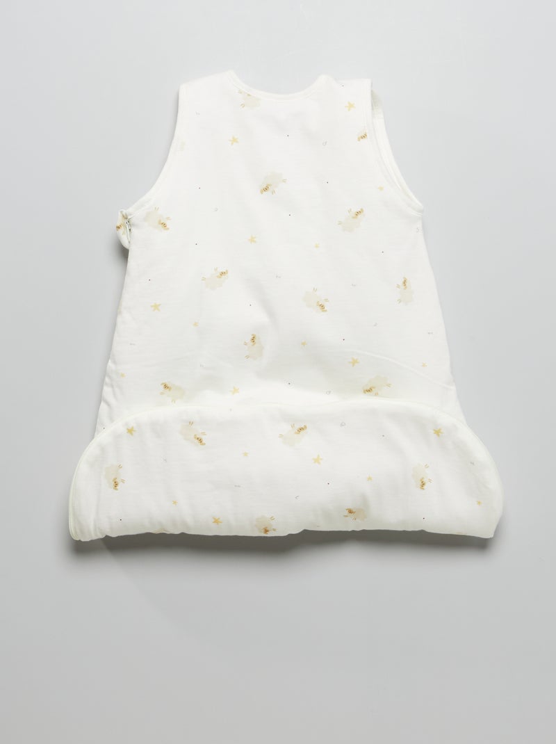 Sacco nanna in jersey con maniche staccabili Bianco - Kiabi