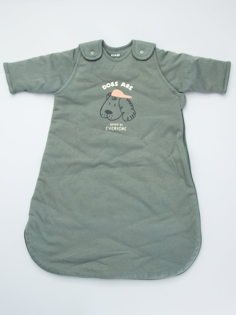 Sacco nanna in jersey con maniche staccabili Verde celadon - Kiabi