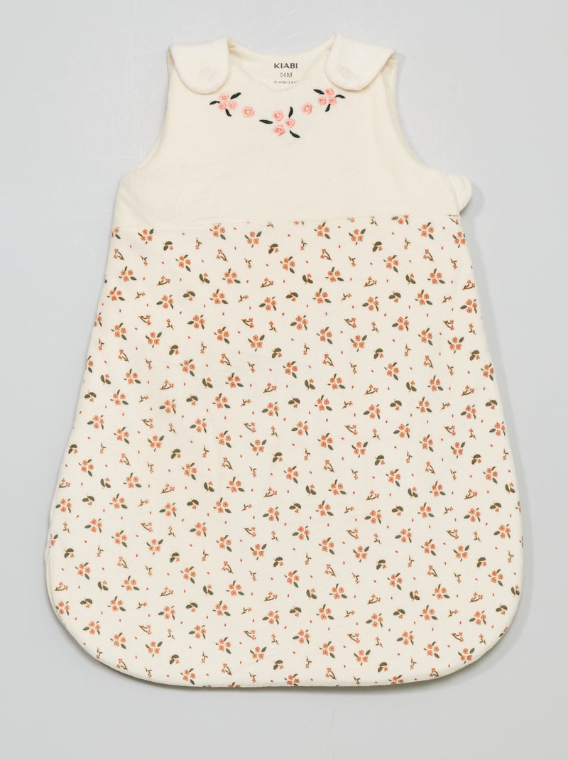 Sacco nanna in pile con stampa BIANCO - Kiabi