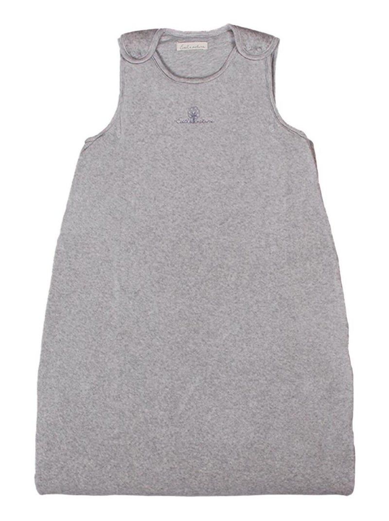 Sacco nanna invernale  6/18 mesi regolabile 2.5 Tog cotone bio Grigio - Kiabi