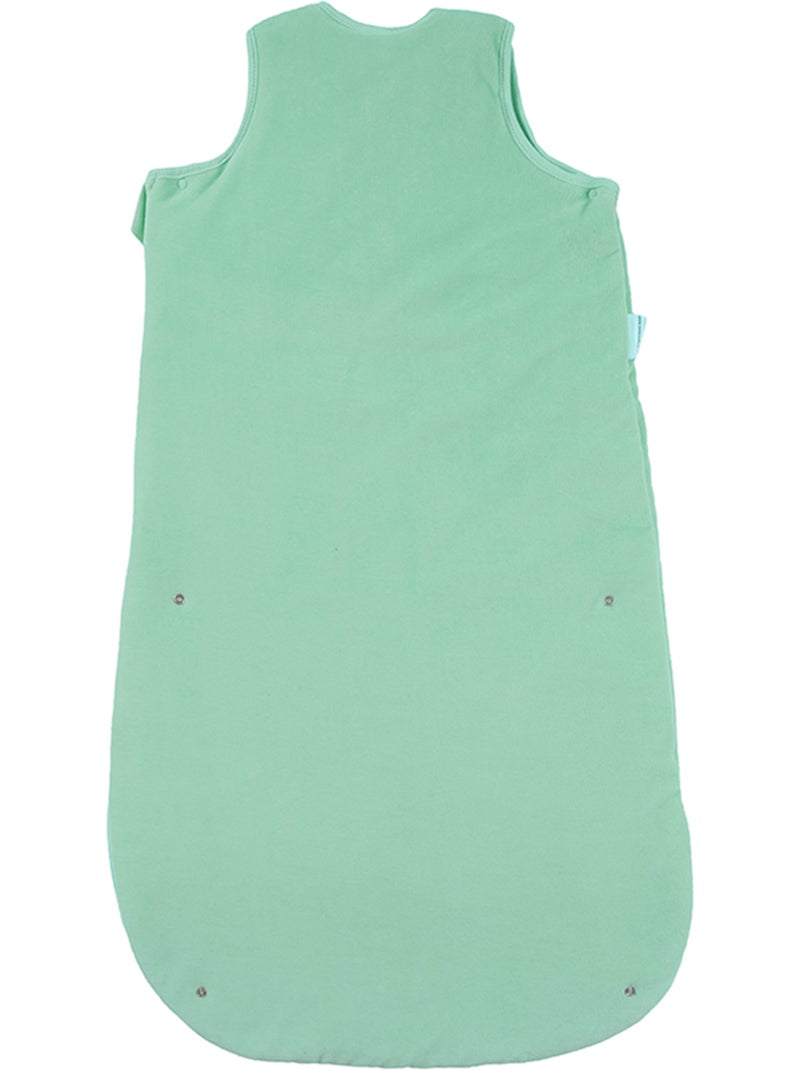 Sacco nanna invernale  6/18 mesi regolabile 2.5 Tog cotone bio Verde menta - Kiabi