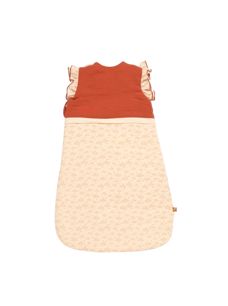 Sacco nanna invernale con volant in doppia garza di - SAUTHON Beige - Kiabi