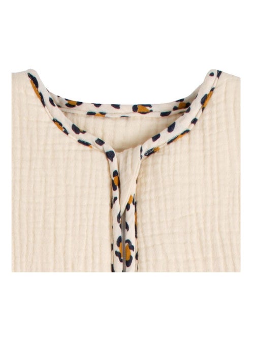 Sacco nanna invernale in garza di cotone con finiture leopardate per - SAUTHON - Kiabi