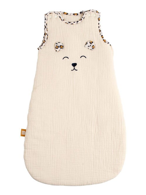 Sacco nanna invernale in garza di cotone con finiture leopardate per - SAUTHON - Kiabi