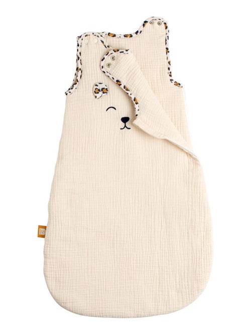 Sacco nanna invernale in garza di cotone con finiture leopardate per - SAUTHON - Kiabi