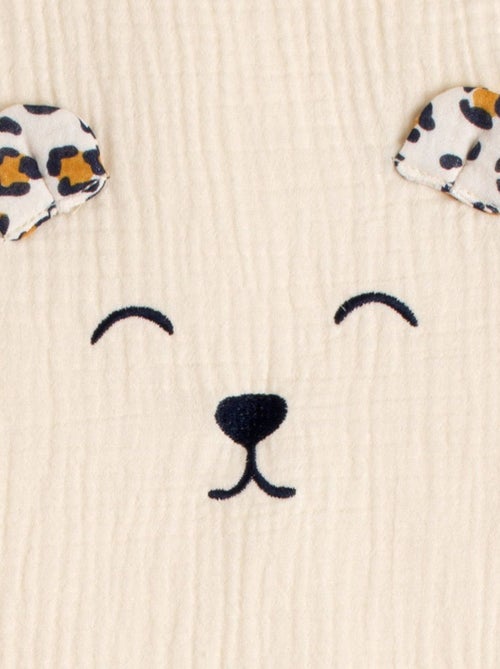 Sacco nanna invernale in garza di cotone con finiture leopardate per - SAUTHON - Kiabi