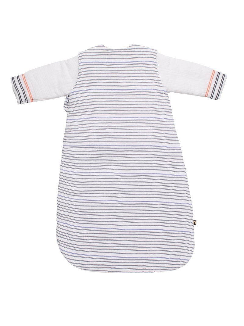 Sacco nanna invernale per bambini con maniche rimovibili - SAUTHON Bianco Blu - Kiabi