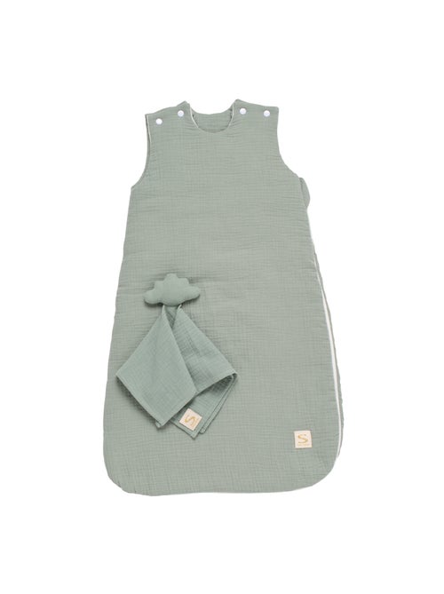 Sacco nanna invernale per neonati in doppia garza di cotone e relativo piumino a - SAUTHON - Kiabi