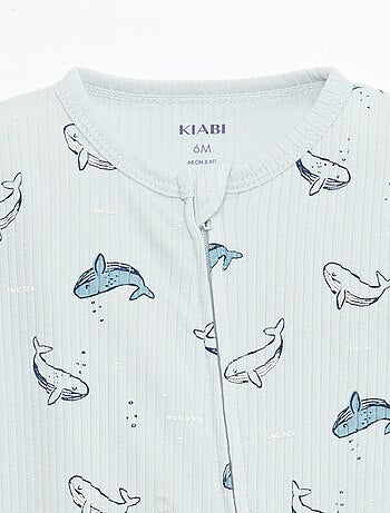 Sacco nanna leggero con zip maniche corte fantasia integrale