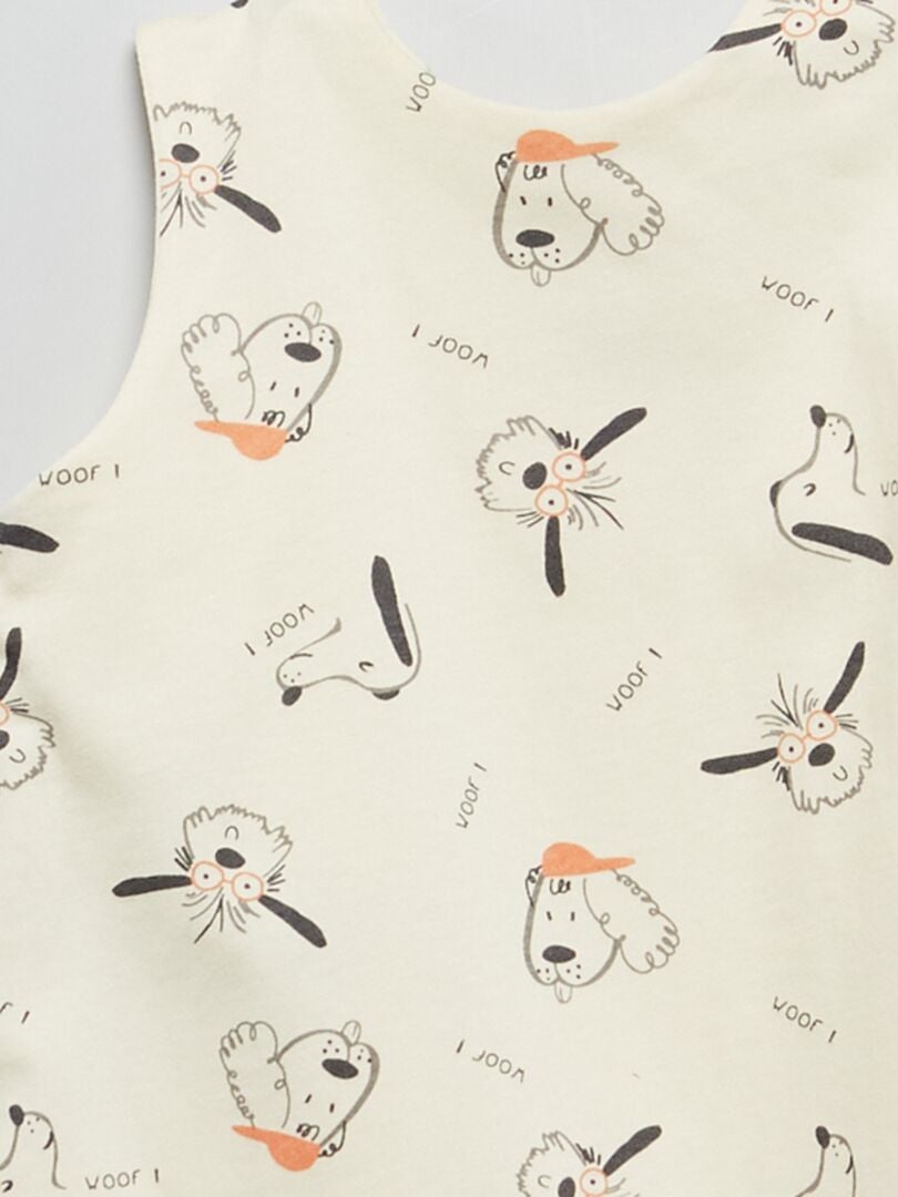 Sacco nanna leggero in jersey - TOG 1 BIANCO - Kiabi