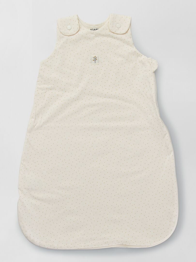Sacco nanna leggero in jersey - TOG 1 Bianco/Pois - Kiabi