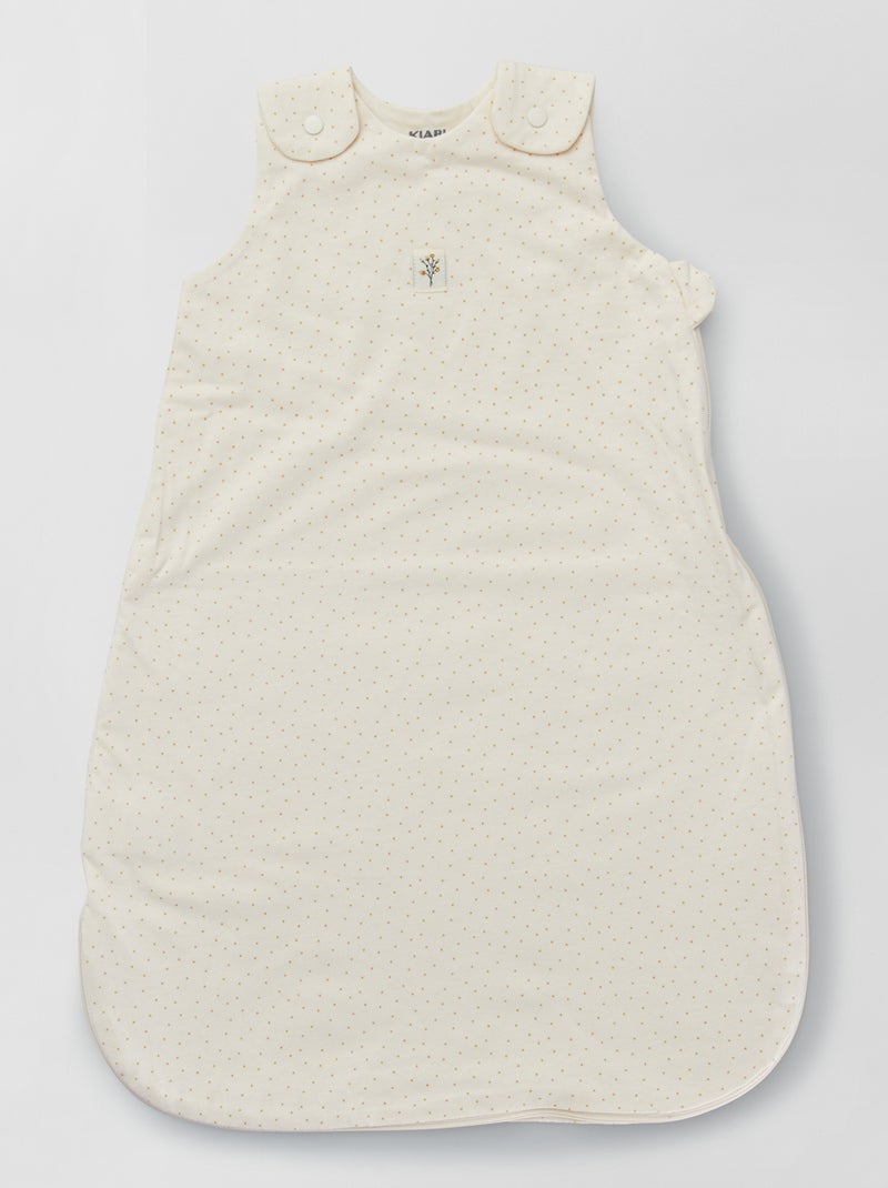 Sacco nanna leggero in jersey - TOG 1 Bianco/Pois - Kiabi