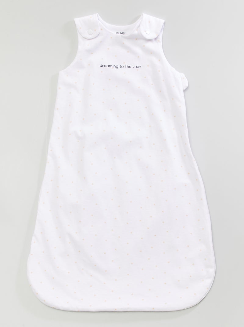 Sacco nanna leggero in jersey BIANCO - Kiabi