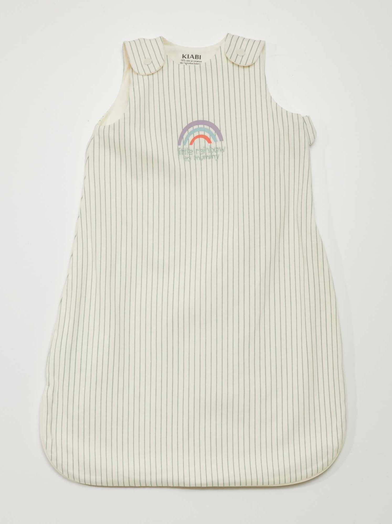 Sterntaler Sacco Nanna Leggero Bebè 68 Cm - Con Maniche, Cerniera, 100% Cotone - Bianco, Estivo E Traspirante