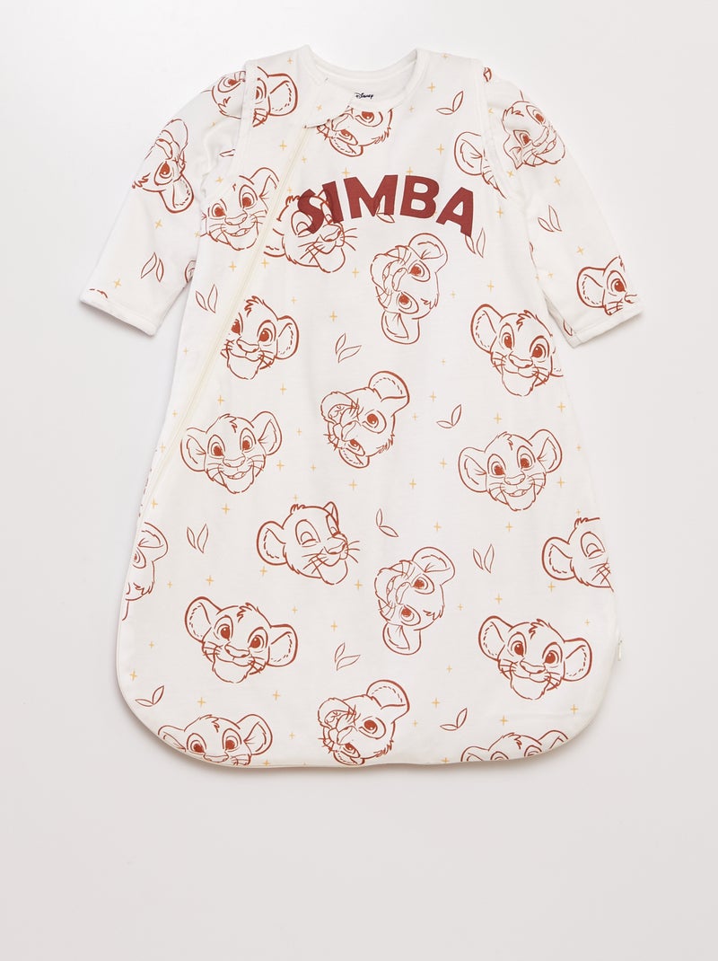 Sacco nanna maniche lunghe 'Simba' 'Disney' BIANCO - Kiabi