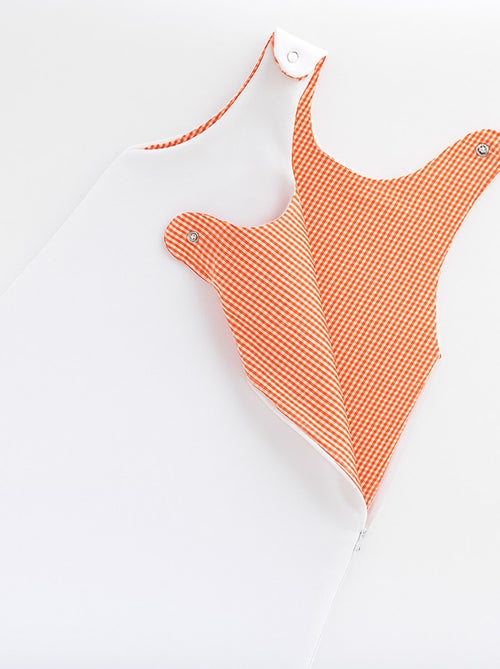 Sacco nanna mezza stagione in cotone biologico Saxe bianco - Kiabi