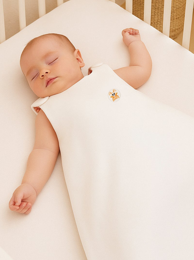 Sacco nanna mezza stagione in cotone biologico Saxe bianco Bianco - Kiabi