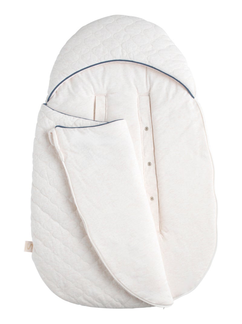 Sacco nanna neonato con 5 chiusure in cotone - SAUTHON Bianco Blu - Kiabi