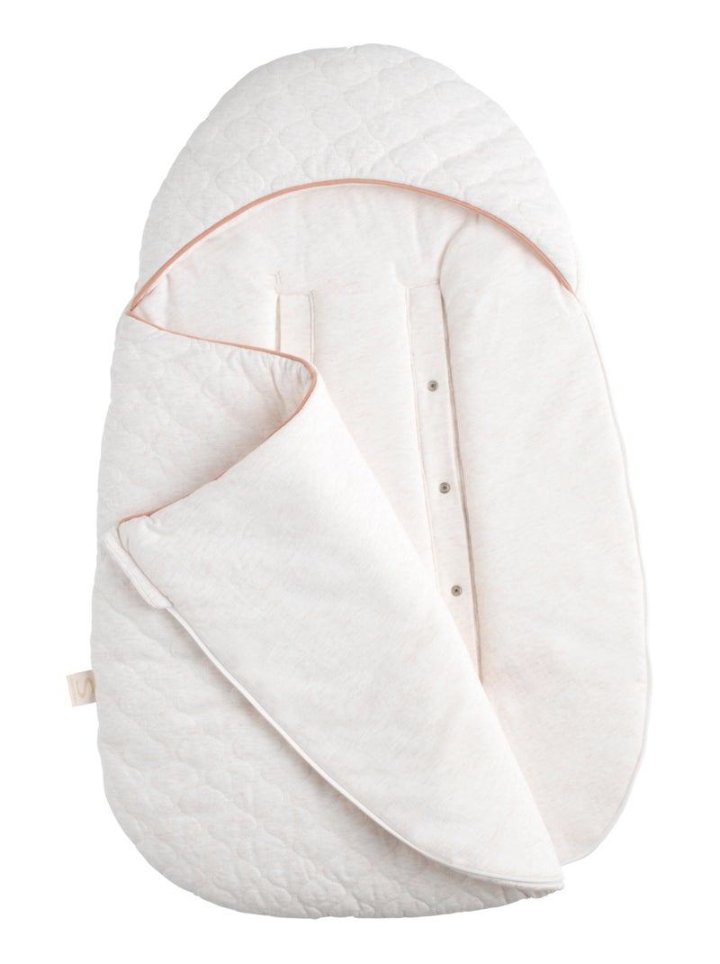Sacco nanna neonato con 5 chiusure in cotone - SAUTHON Bianco Rosa - Kiabi