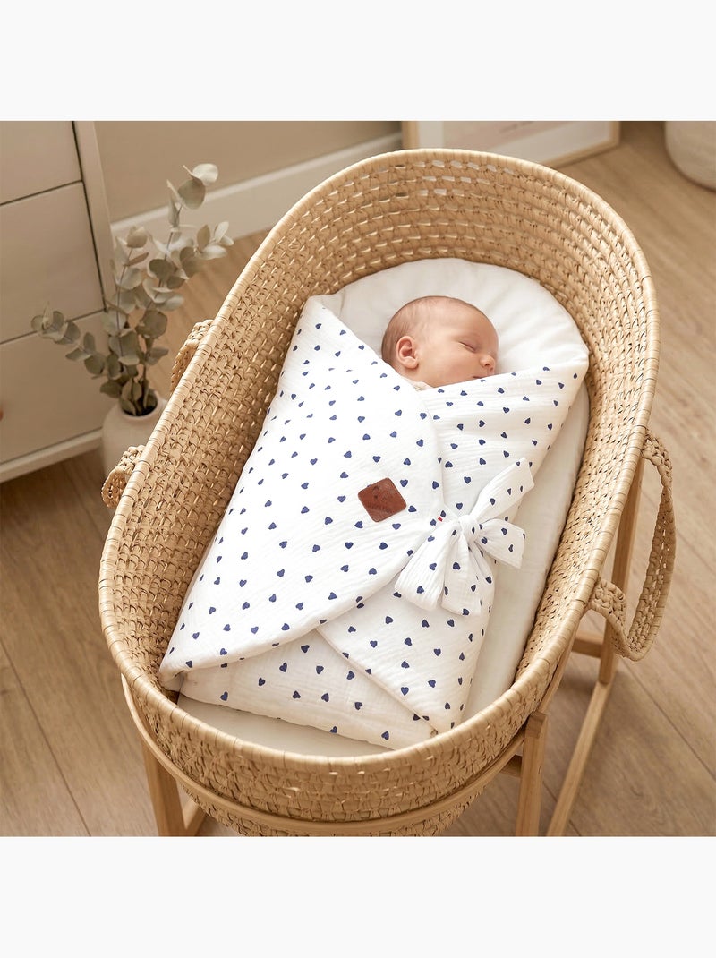Sacco nanna neonato evolutivo in mussola a doppio strato | SEVIRA KIDS Blu - Kiabi